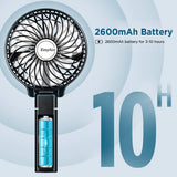 Mini Handheld Fan w/ Rechargeable Battery
