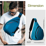 Anti-theft Sling Bag Azure Blue